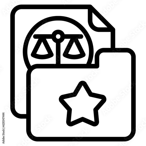  Document outline style icon