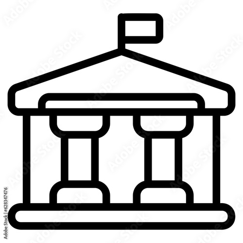  Government outline style icon