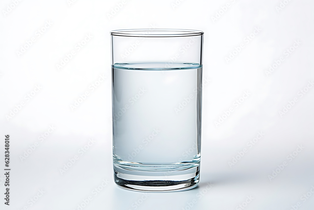 glass of water with white background Generative AI glass of water with white background Generative AI