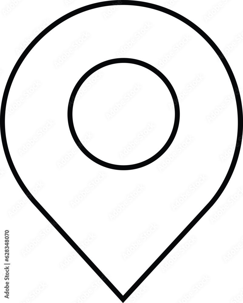 Location pin icon. Map pin place marker. Location icon. Map marker pointer icon set. GPS location symbol collection. Flat style - Location pin icon. Map pin place marker. Location icon. Map marker pointer icon set. GPS location symbol collection. Flat style -