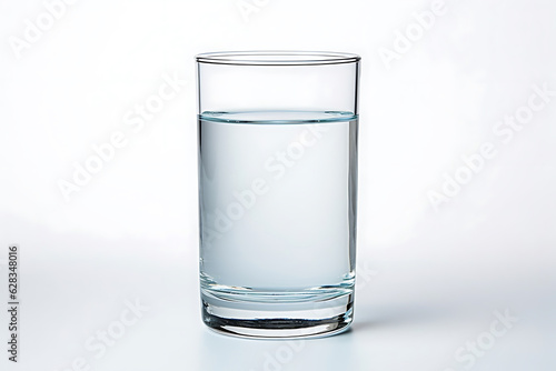 glass of water with white background Generative AI