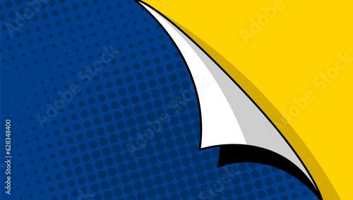 comic background with paper folds effect 