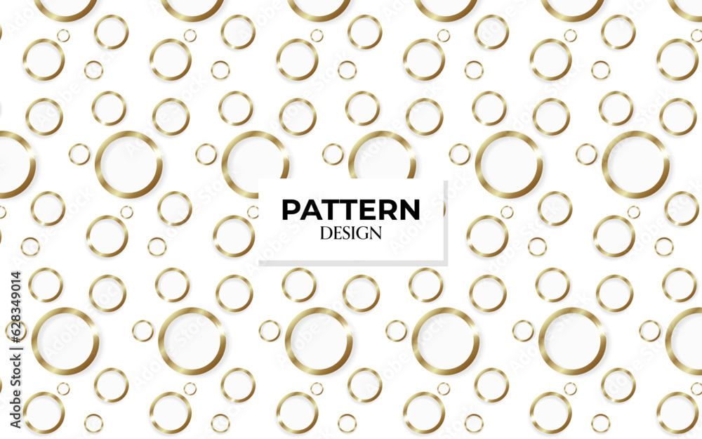 Gold rings seamless pattern, abstract vector background Gold rings seamless pattern, abstract vector background