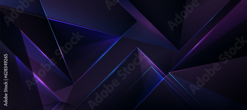 Abstract Elegant diagonal striped purple background and black abstract , tech product background , tech banner