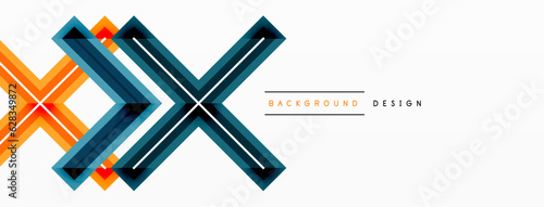 Minimal geometric background cross line. Design for wallpaper, banner, background, landing page, wall art, invitation, prints, posters