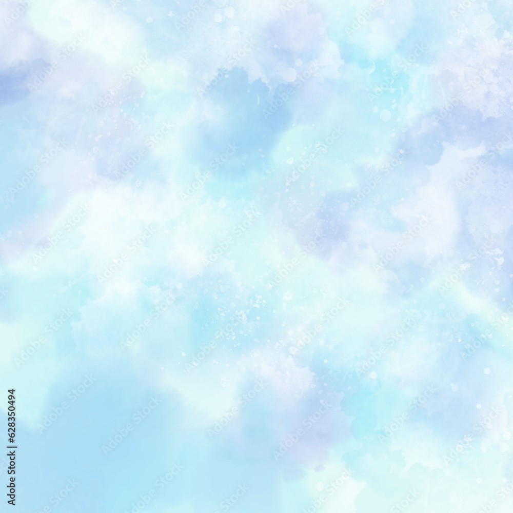 Blue pastel dream magic sky background