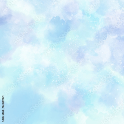 Blue pastel dream magic sky background
