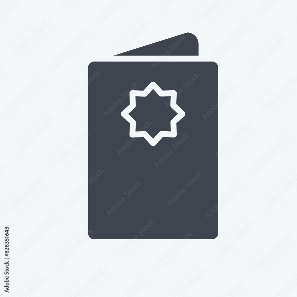 Icon Eid Card. related to Eid Al Adha symbol. glyph style. simple design editable. simple illustration Icon Eid Card. related to Eid Al Adha symbol. glyph style. simple design editable. simple illustration