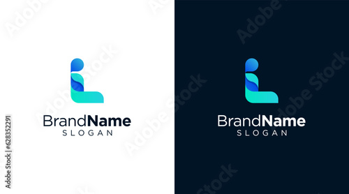 Letter L logo design for various types of businesses and company. colorful, modern, geometric letter L logo	
