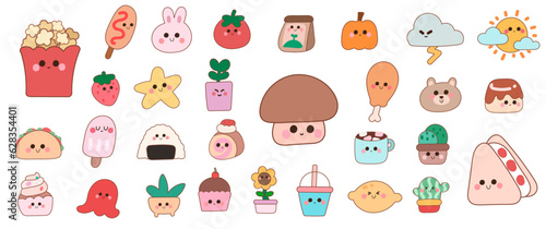 Playful Kawaii Sticker Graphic