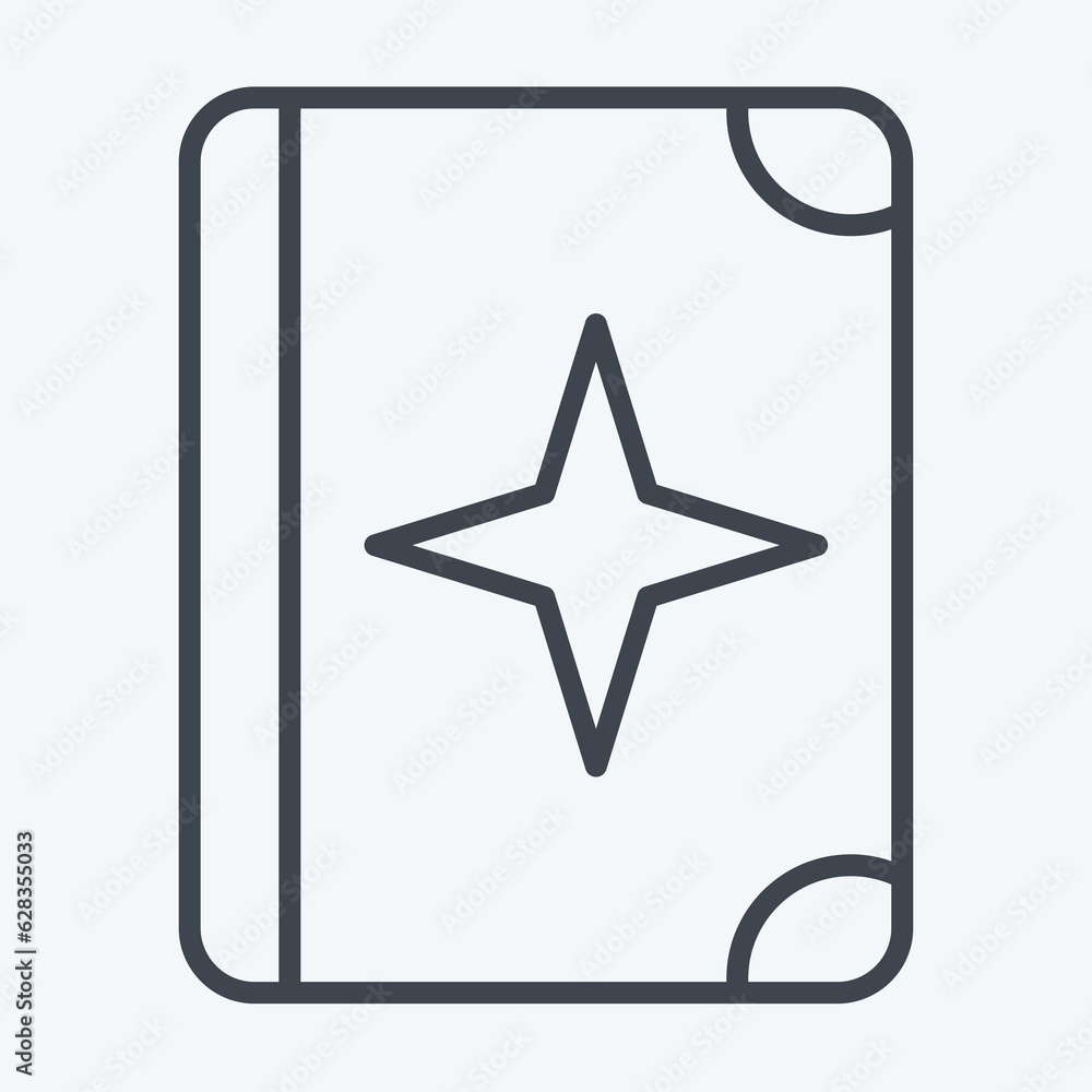 Obraz premium Icon Quran. related to Eid Al Fitr symbol. islamic. ramadhan. simple illustration
