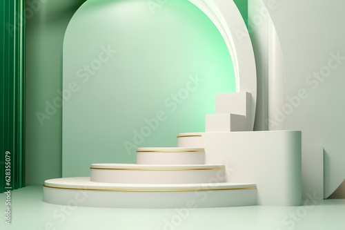 Abstract minimal scene 3D podium. Modern background platform. for product display presentation.