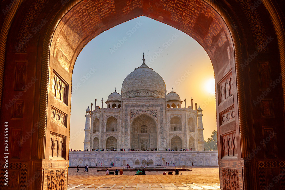 Famous Taj Mahal, Agra, India