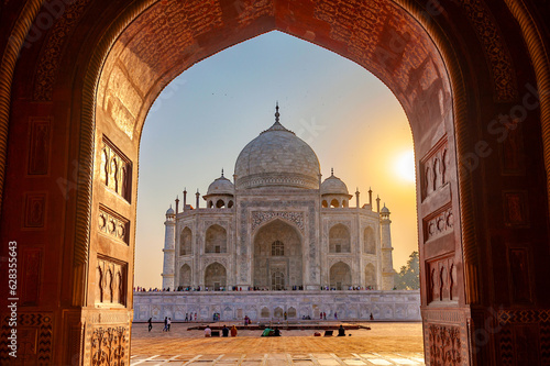 Obraz na płótnie Famous Taj Mahal, Agra, India w salonie