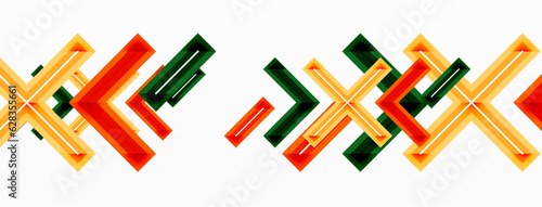Cross line background minimal geometric template. Design for wallpaper, banner, background, landing page, wall art, invitation, prints, posters