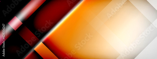 Light and shadow squares and lines abstract background