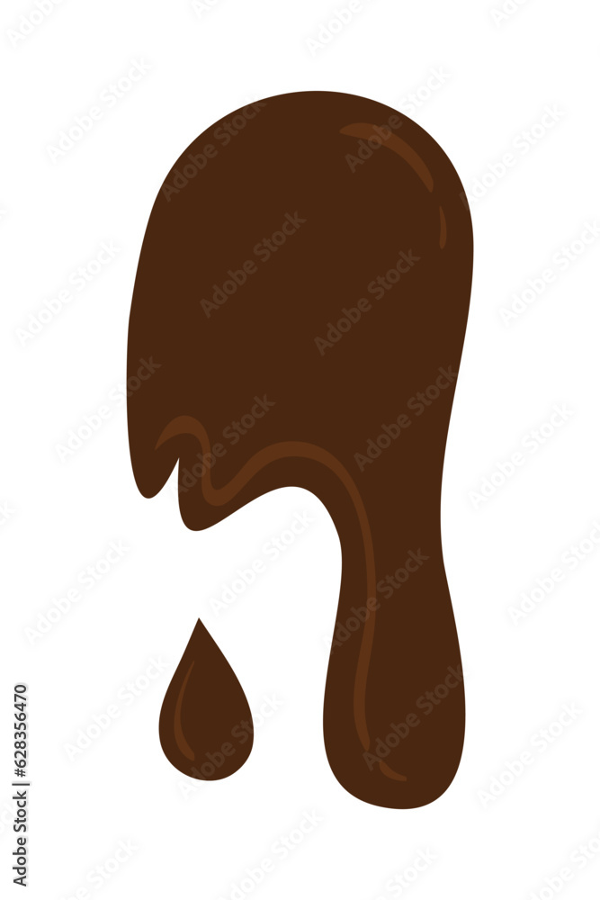 Hand Drawn Melting Choco Illustration. Chocolate drops and blots. Isolated seamless repeatable melted brown and white chocolate flow down Hand Drawn Melting Choco Illustration. Chocolate drops and blots. Isolated seamless repeatable melted brown and white chocolate flow down