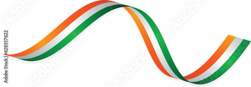 Indian Flag Ribbon for indian independence day and indian republic day celebration
