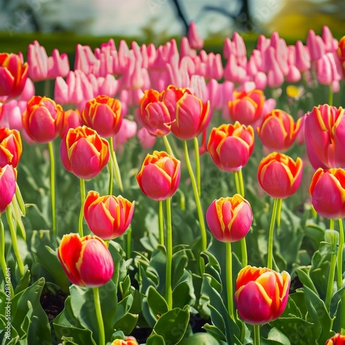 tulips in the garden