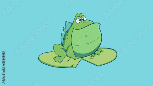 Mutant Frog Chill In The Pool