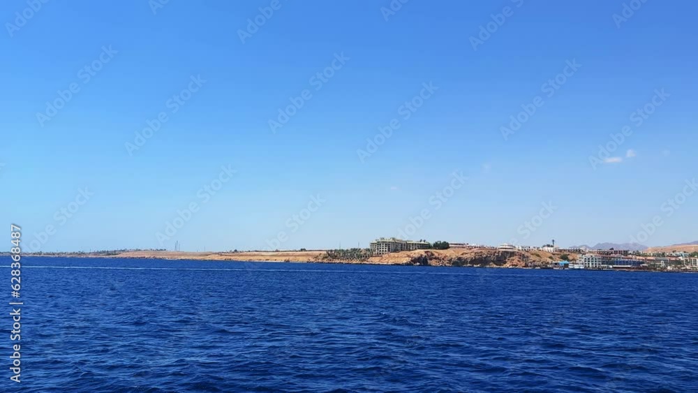 Red sea in Sharm El Sheik, Egypt. Beautiful blue watercolour Red sea in Sharm El Sheik, Egypt. Beautiful blue watercolour