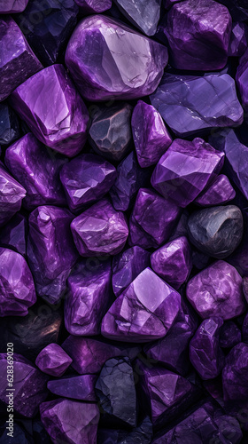 Pebbles stones background with purple toned