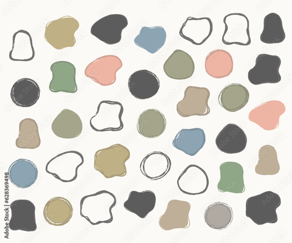Abstract hand drawn doodle shapes collection, vector eps10 illustration Abstract hand drawn doodle shapes collection, vector eps10 illustration