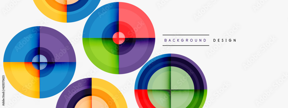 Creative circle geometric abstract background Creative circle geometric abstract background