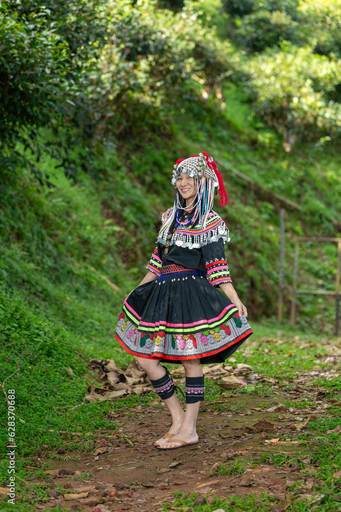 Miao Woman In Traditional Dress Miao Woman In Traditional Dress