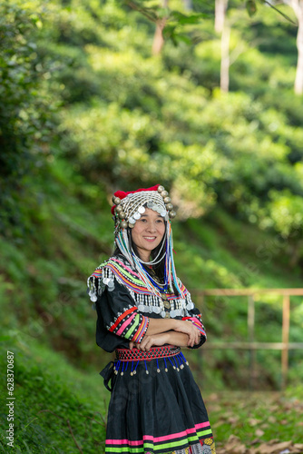 Miao Woman In Traditional Dress