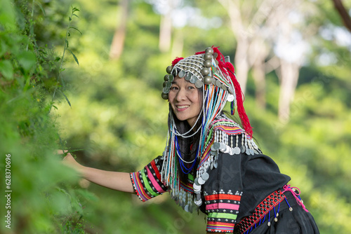 Miao Woman In Traditional Dress