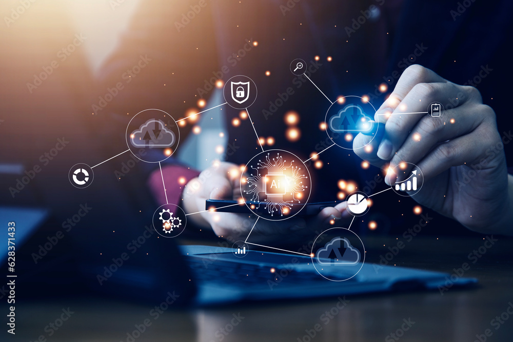 Digital transformation change management, internet of things. new technology bigdata and business process strategy, automate operation, customer service management, cloud computing, smart industry Digital transformation change management, internet of things. new technology bigdata and business process strategy, automate operation, customer service management, cloud computing, smart industry