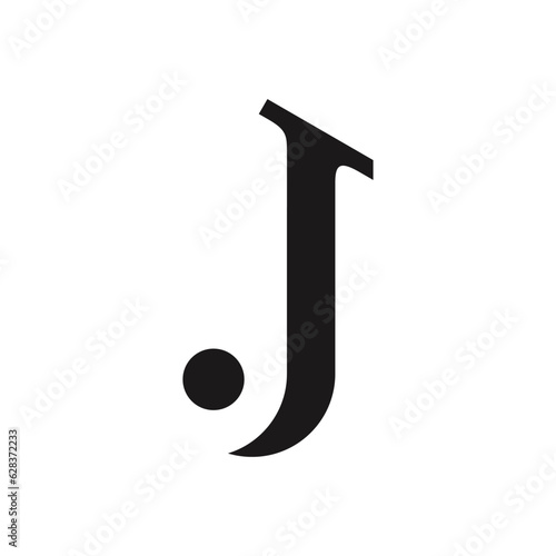 j letter logo design simple and elegant
