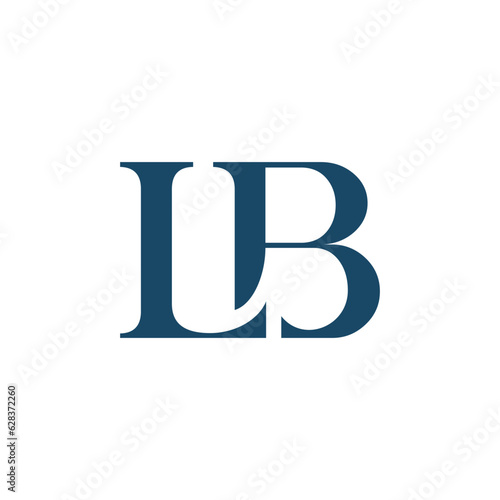 simple and elegant letter l and b logo design