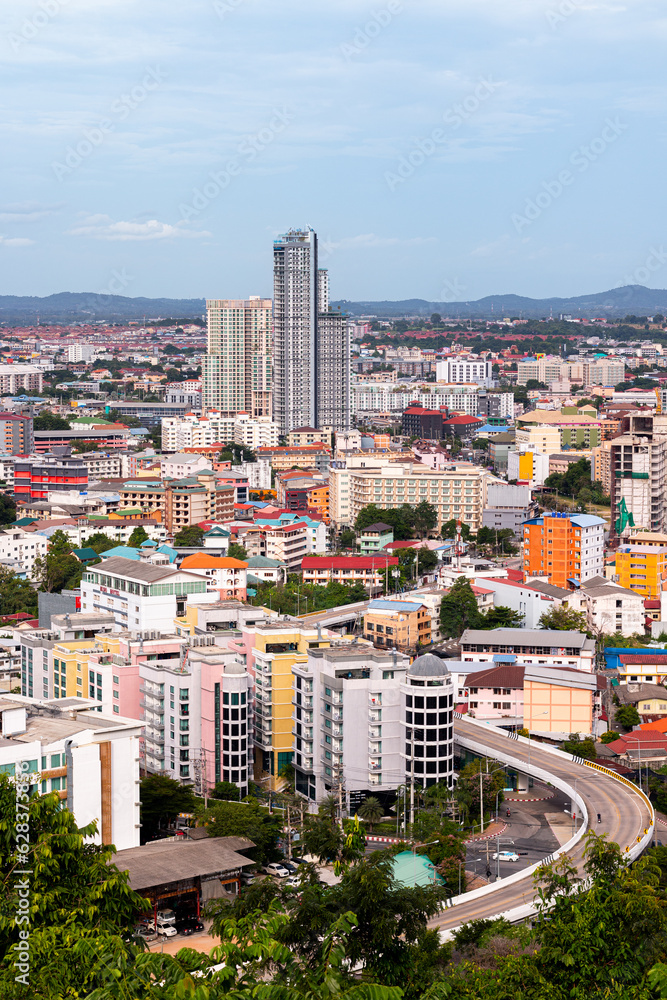 Naklejka premium The Pattaya city view 