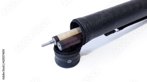Case for billiard cue. Billiard tube. Protective case for billiard instruments