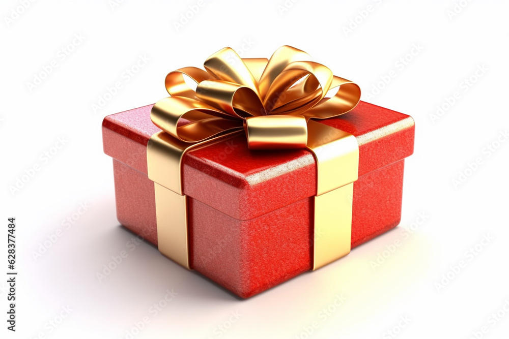 Obraz premium Christmas Gift box. 3d rendering