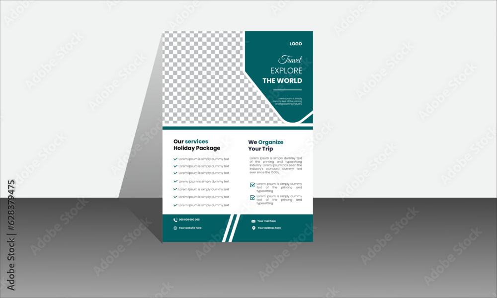 Obraz premium modern business flyer template.