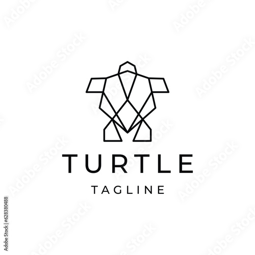 Turtle logo design icon template