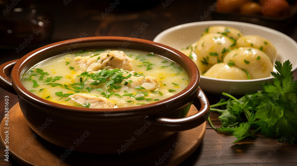 vegetable soup with meatballs