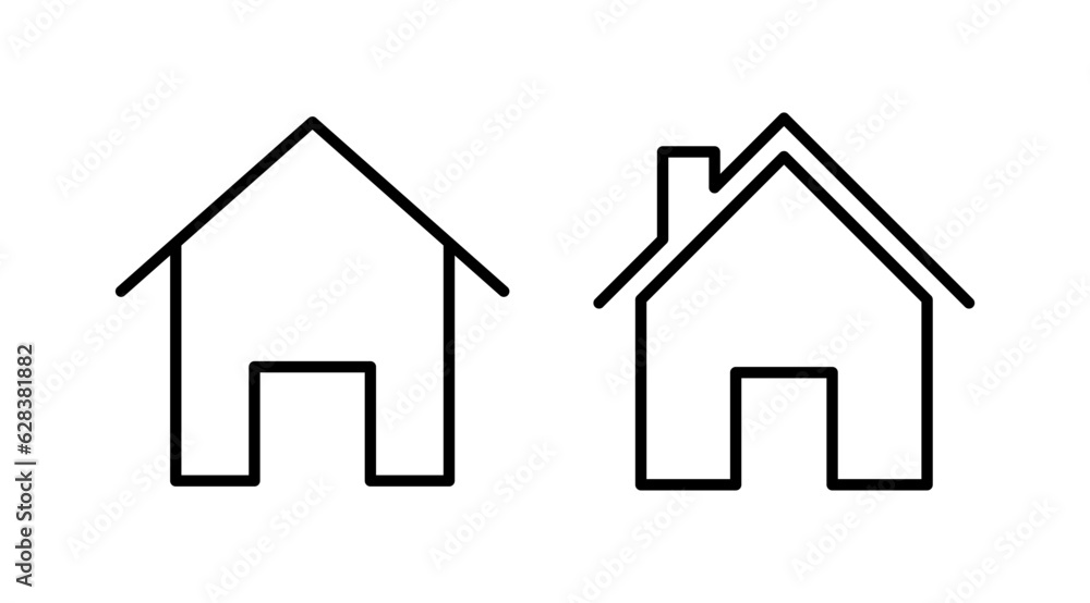 Home icon vector. House vector icon Home icon vector. House vector icon