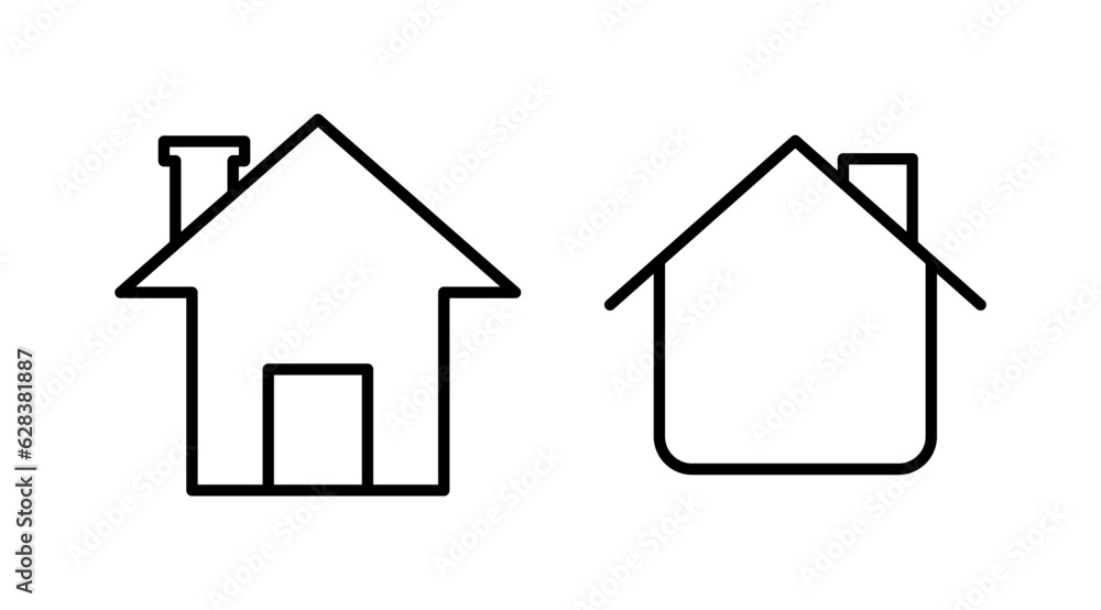 Home icon vector. House vector icon Home icon vector. House vector icon