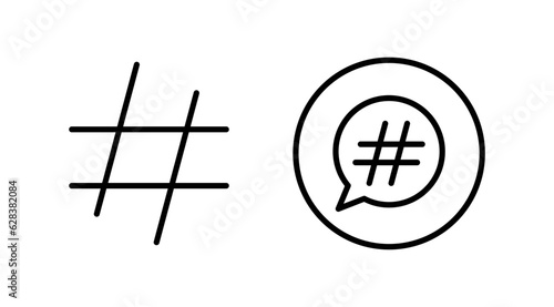 Hashtag icon vector. hashtag simbols