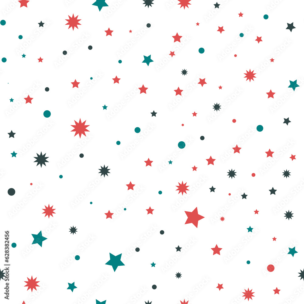 Abstract starry and dotted seasmless patterns Abstract starry and dotted seasmless patterns