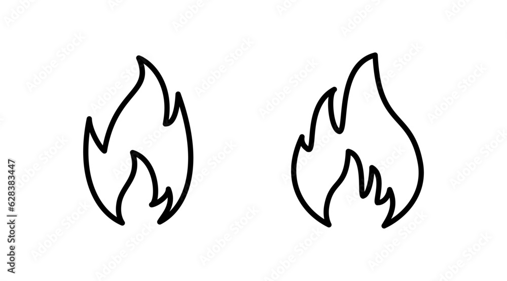 Fire icon vector. fire flame icon Fire icon vector. fire flame icon