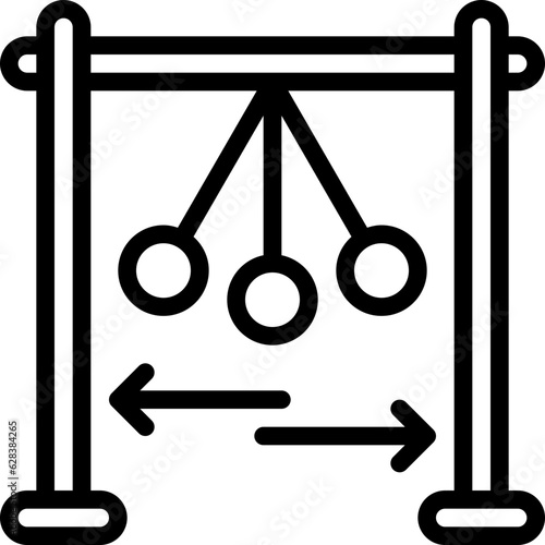 Physics line icon