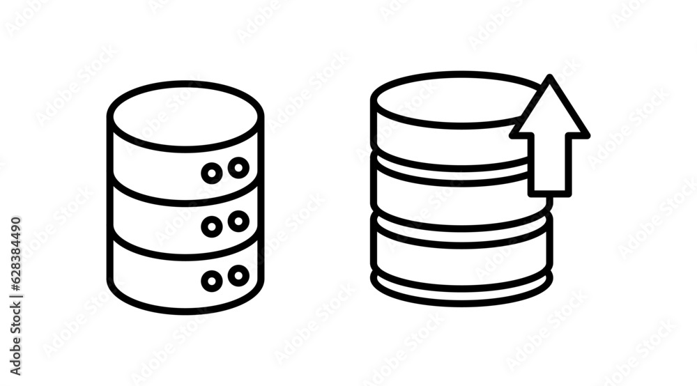 Database icon vector. server icon. storage Database icon vector. server icon. storage