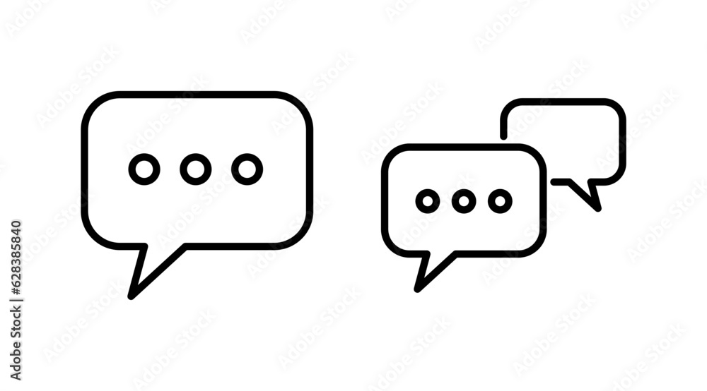 Chat icon vector. Chat Icon in trendy flat style isolated. Speech bubble symbol Chat icon vector. Chat Icon in trendy flat style isolated. Speech bubble symbol
