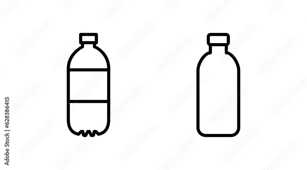 bottle icon vector. bottle icon in trendy flat design bottle icon vector. bottle icon in trendy flat design