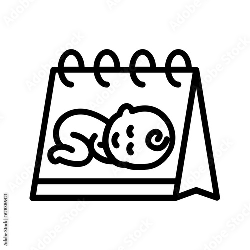 Black line icon for Born